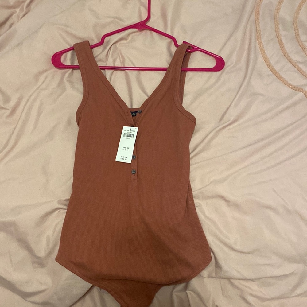Pink Abercombie bodysuit